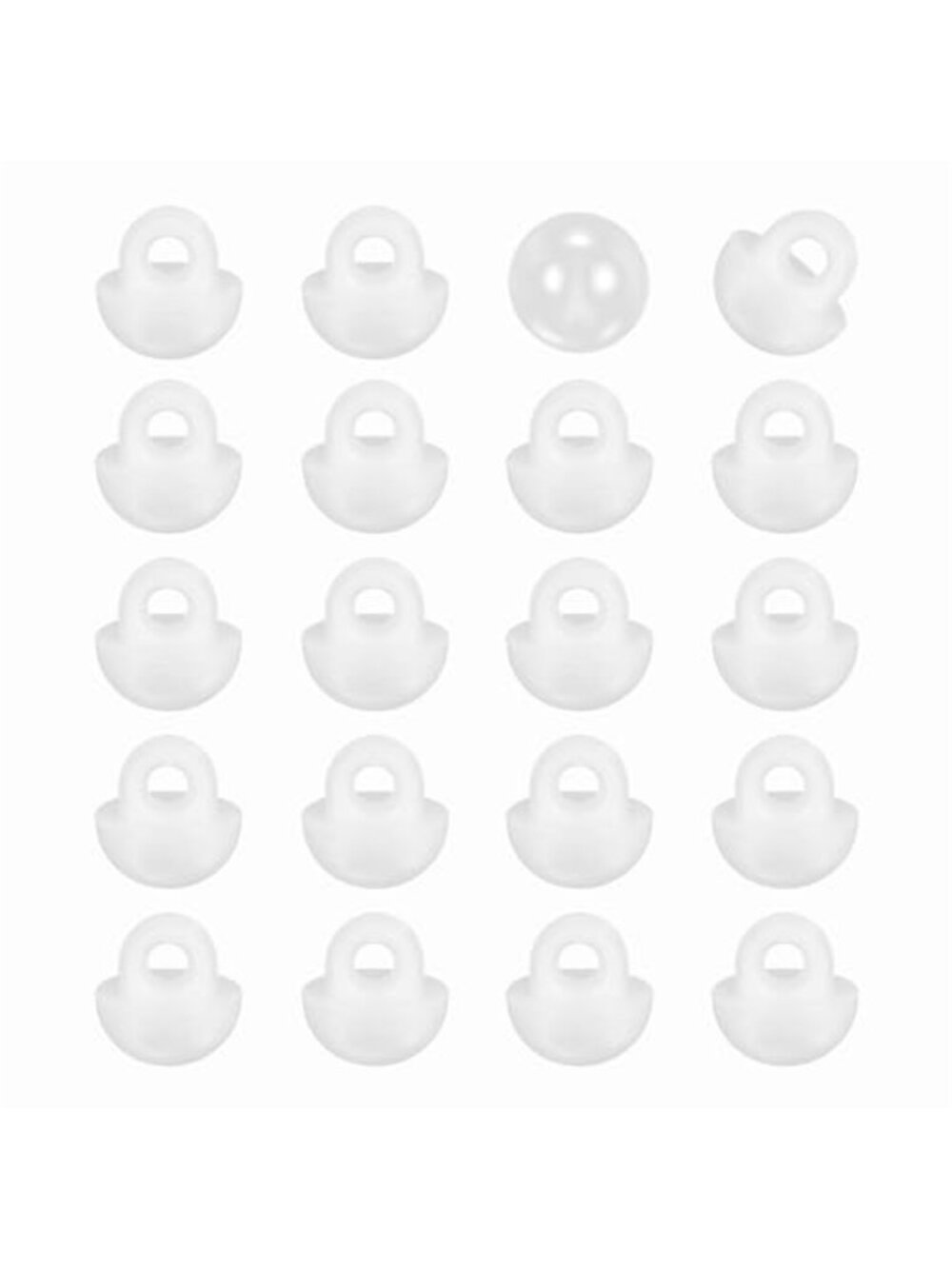 20 Round Faux Pearl Buttons 7.5mm for Sewing Crafts